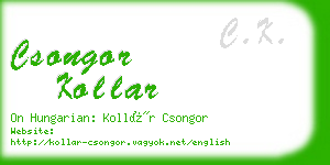 csongor kollar business card